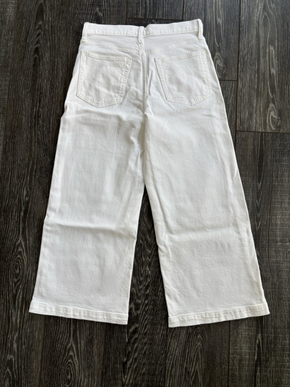 Like new GAP White High-Rise Wide Leg STRIDE Ankle Wide-Leg Jeans 29/8s - Picture 4 of 8